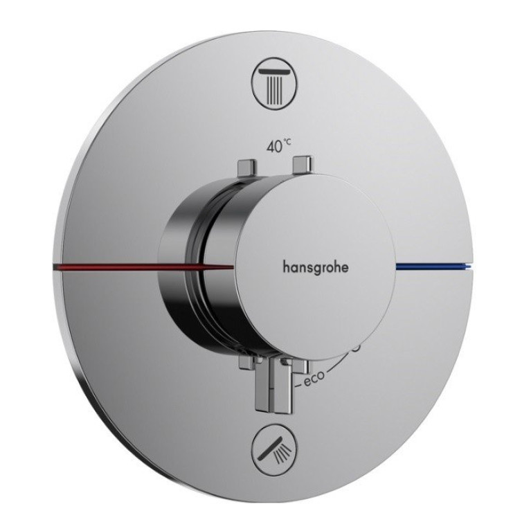 HANSGROHE ShowerSelect Comfort S Термостат для 2 потребителей, скрытый монтаж, хром