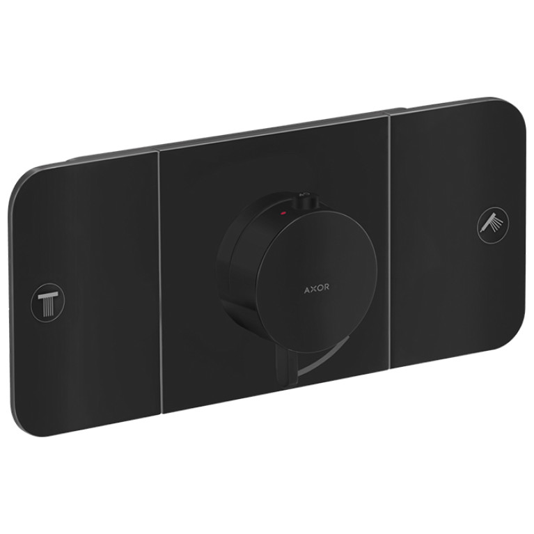 AX One Термостат для 2 потребителей, СМ, матовый черный