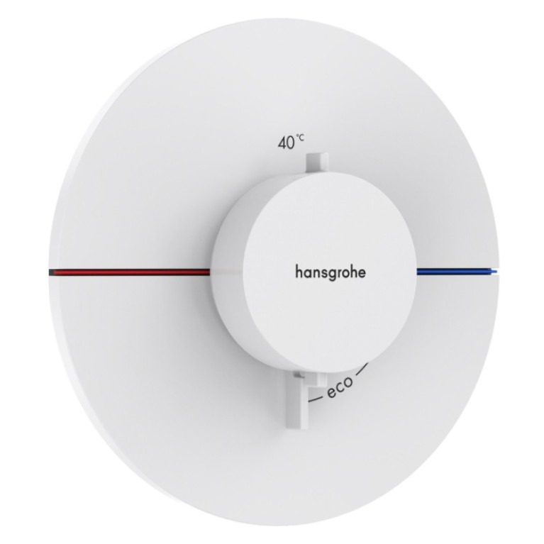 HANSGROHE ShowerSelect Comfort S Термостат с регулировкой напора, скрытый монтаж, белый матовый