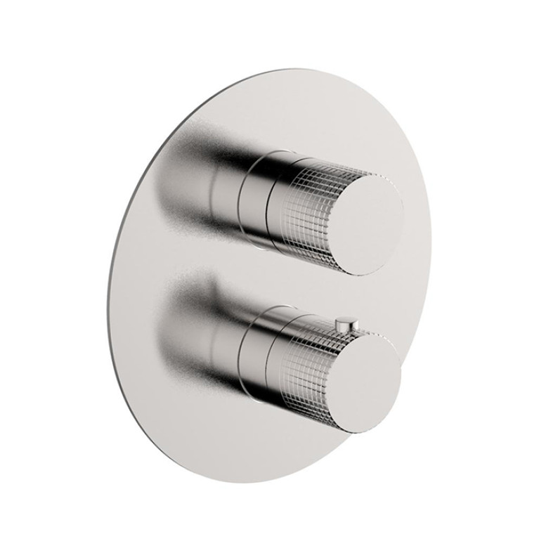 CISAL X32 Смеситель термостатический на 3 выхода, цвет Brushed Stainless Steel (без внутр части ZA018201)