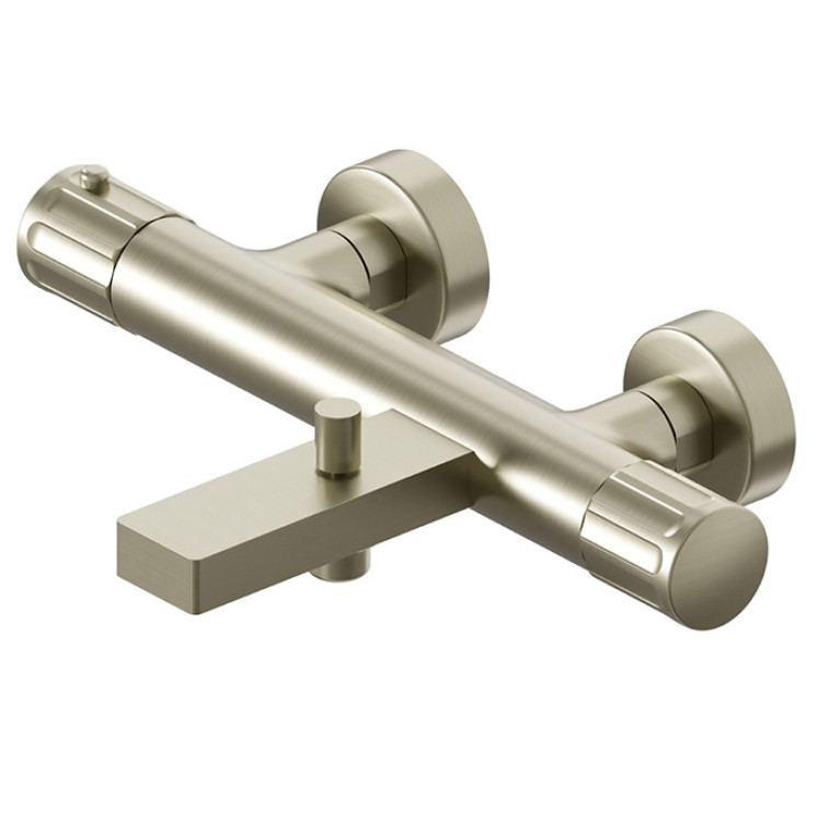 Newform Ionika bagno Термостатический смеситель для ванны, наружный монтаж , цвет: PVD brushed pale gold