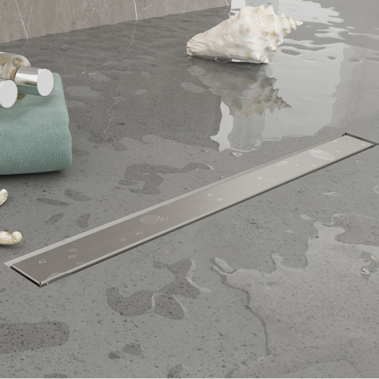 Plumberia Selection Трап душевой PS LINEAR 6x60 2устор. накладка из нерж.стали, комбинир.затвор с горизонт. Выпуском Ду 50мм,40л/мин, браш.нерж.сталь