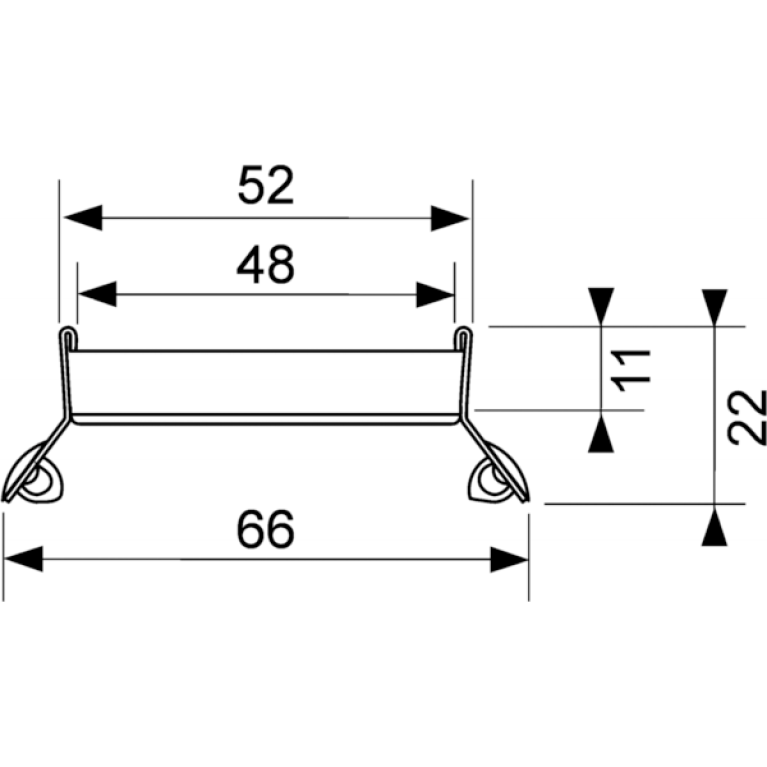 TECE Лоток plate II, 1000 мм,  основа для плитки, нержавеющая сталь