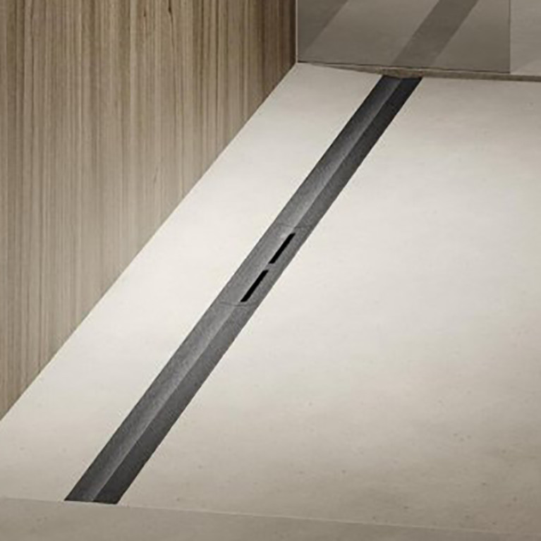 TECE Профиль для душа TECEdrainprofile, 1200 мм, PVD Brushed stainless steel, black / сатин, черный