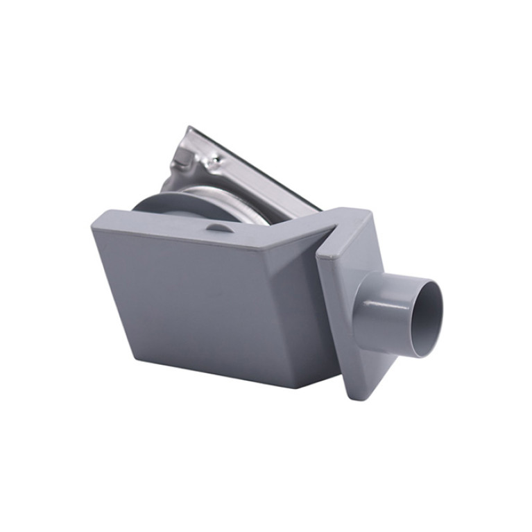 Plumberia  Трап душевой PS HOLDER&nbsp;13x13 2устор. накладка из нерж.стали, комбинир.затвор с горизонт. Выпуском Ду 50мм,40л/мин, браш.нерж.сталь