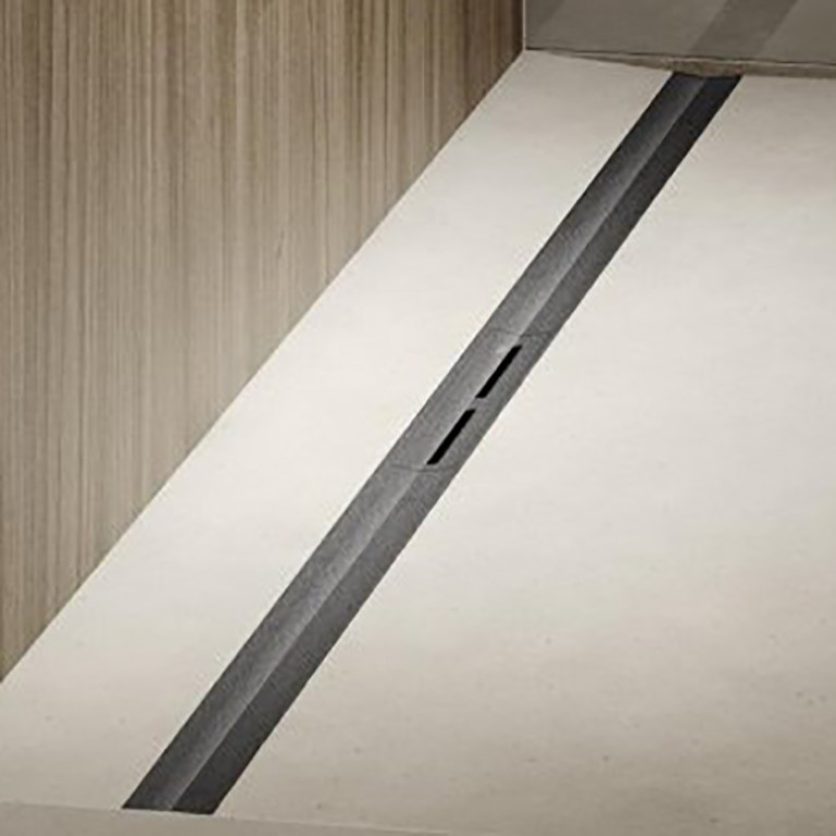 TECE Профиль для душа TECEdrainprofile, 800 мм, PVD Brushed stainless steel, black / сатин, черный