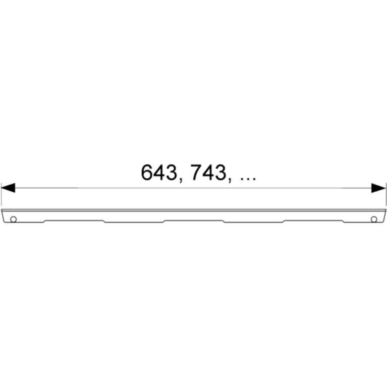 TECE Решетка basic, 1200 мм, нержавеющая сталь, полированная.