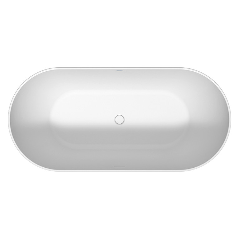 Duravit DuraKanto Ванна отдельностоящая из акрила 1600*750мм овальная, с двумя наклонами для спины, бесшовная акриловая панель, цвет белый глянцевый