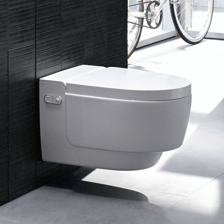 Geberit AquaClean Mera Comfort Унитаз-биде подвесной, белый / KeraTect, декор. панель: белый (замена 146.214.11.1)
