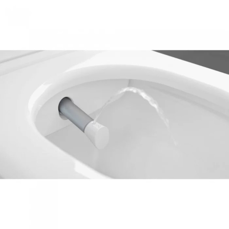 VilleroyBoch Viclean Унитаз-биде подвесной 385*595*360, в комплекте с сиденьем, покрытие CeramicPlus, цвет альпийский белый (временно недоступен!)