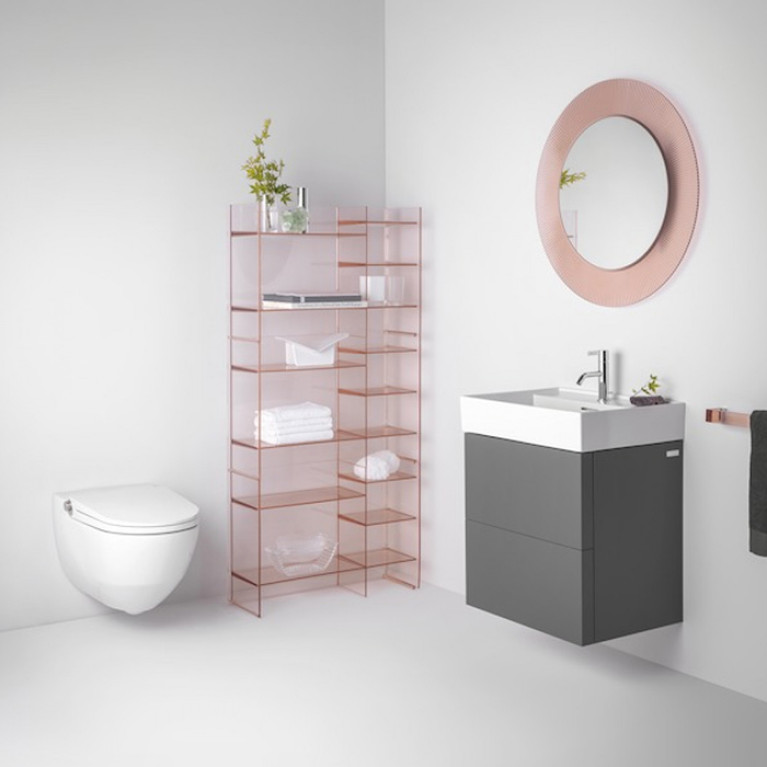 Laufen Cleanet Riva Унитаз-биде подвесн 600х395х405мм, безободк с пультом д/у, с сиденьем, c покрытием LCC , цвет белый глянец/хром