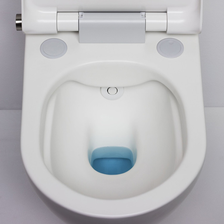 Laufen Cleanet Riva Унитаз-биде подвесной 600х395х405 мм, безободковый у с пультом д/у с сенс.экраном, съемное сиденье , цвет черный  матовый