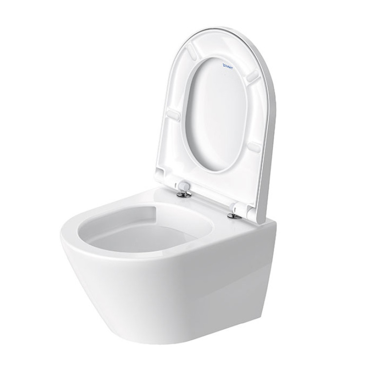 Duravit D-Neo Комплект: Унитаз подвесной 2588090000, укороченный в 370x480x400 mm, комплекте с сиденьем 0021690000 , цвет: белый (Спеццена)