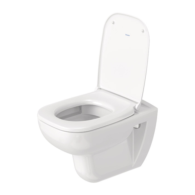 Duravit D-Code Унитаз подвесной 257009, 545х355 мм, безободковый, с сиденьем 006739 микролифт, цвет: белый (СПЕЦЦЕНА с нашего склада)