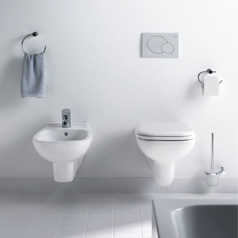 Duravit D-Code Комплект: подвесной унитаз 253509 355х545 мм.+ сиденье с автоматическим закрыванием 006739 (Спец.цена из наличия)