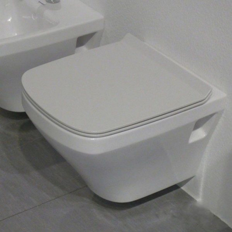 Duravit DuraStyle Комплект: подвесной унитаз Rimless 257109 370х480 мм.+ сиденье с автоматическим закрыванием 006379