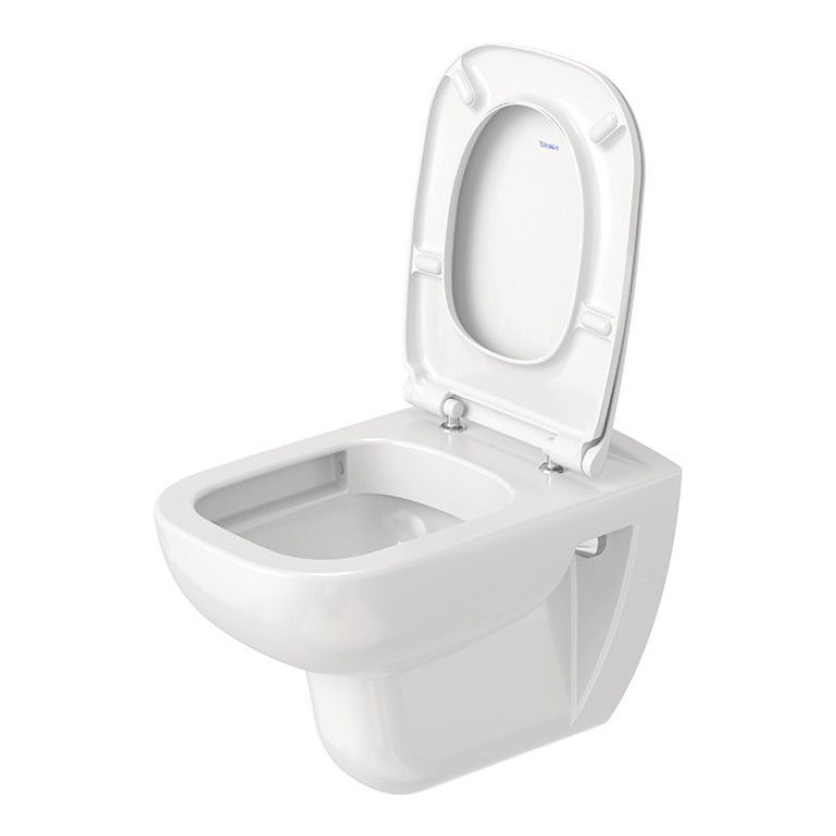 Duravit D-Code Унитаз подвесной 257009, 545х355 мм, безободковый, с сиденьем 006739 микролифт, цвет: белый (СПЕЦЦЕНА с нашего склада)