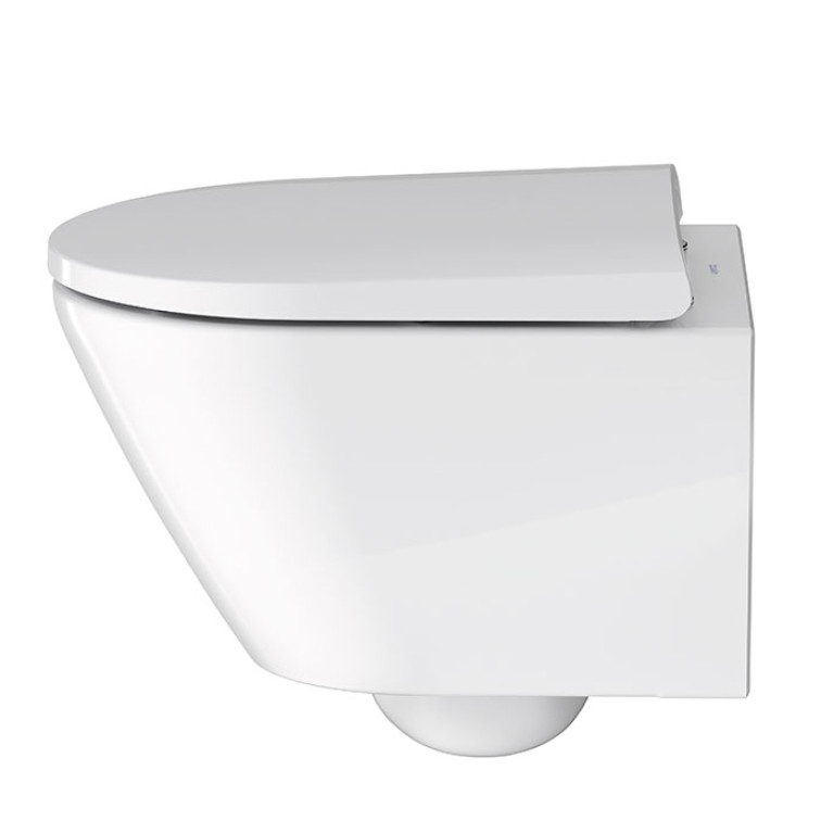 Duravit D-Neo Комплект: Унитаз подвесной 2588090000, укороченный в 370x480x400 mm, комплекте с сиденьем 0021690000 , цвет: белый (Спеццена)