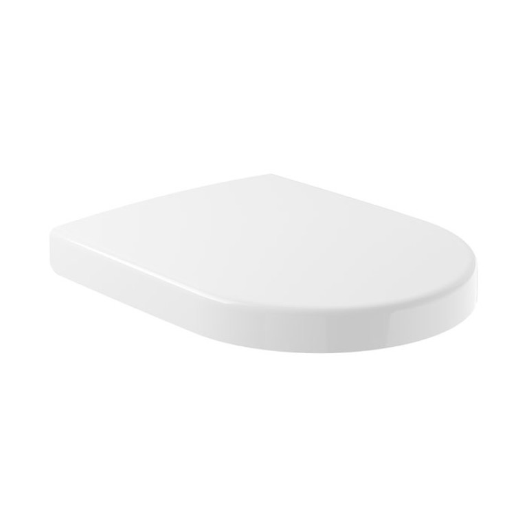 VilleroyBoch Subway 2.0 Сиденье для унитаза с микролифтом, цвет белый/нержавеющая сталь