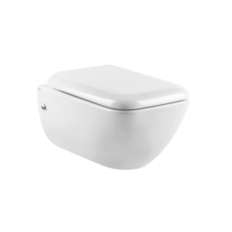 GESSI Унитаз подвесной 540х358 мм., в комплекте с крышкой-сиденьем с механизмом Soft Close, фурнитура хром, цвет белый глянцевый