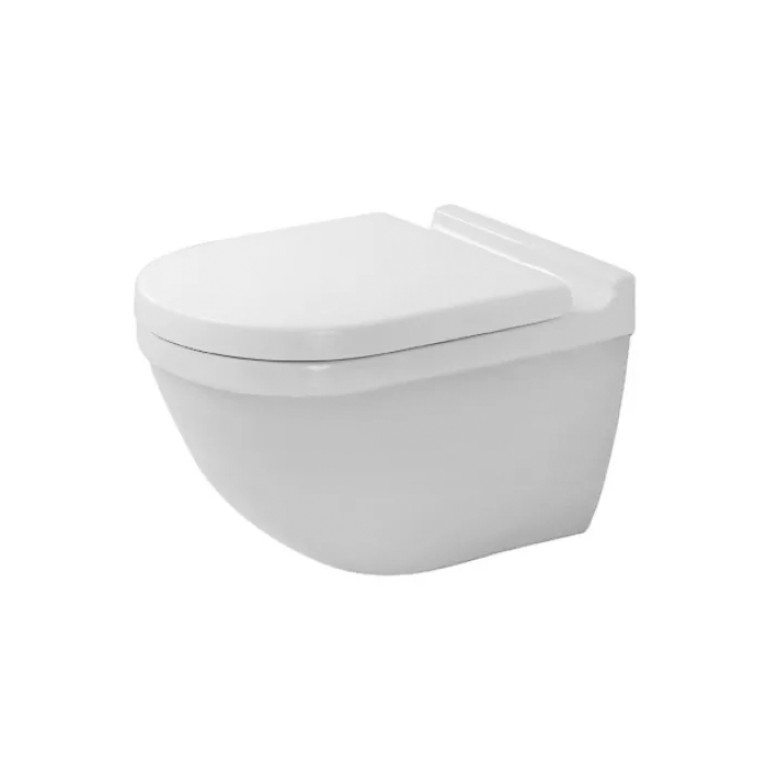 Duravit Starck 3 Комплект: подвесной унитаз 360х540 мм 222509+ сиденье с мягким закрыванием 006389