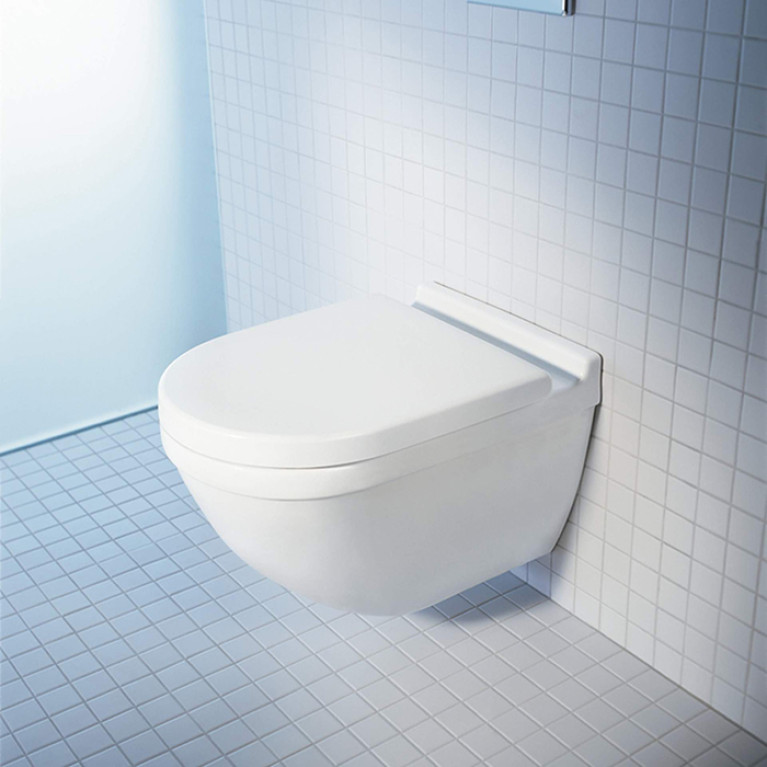 Duravit Starck 3 Комплект: подвесной унитаз Rimless 2527090000 + сиденье с микролифтом (Soft Close) 006389 (СПЕЦЦЕНА с нашего склада!)