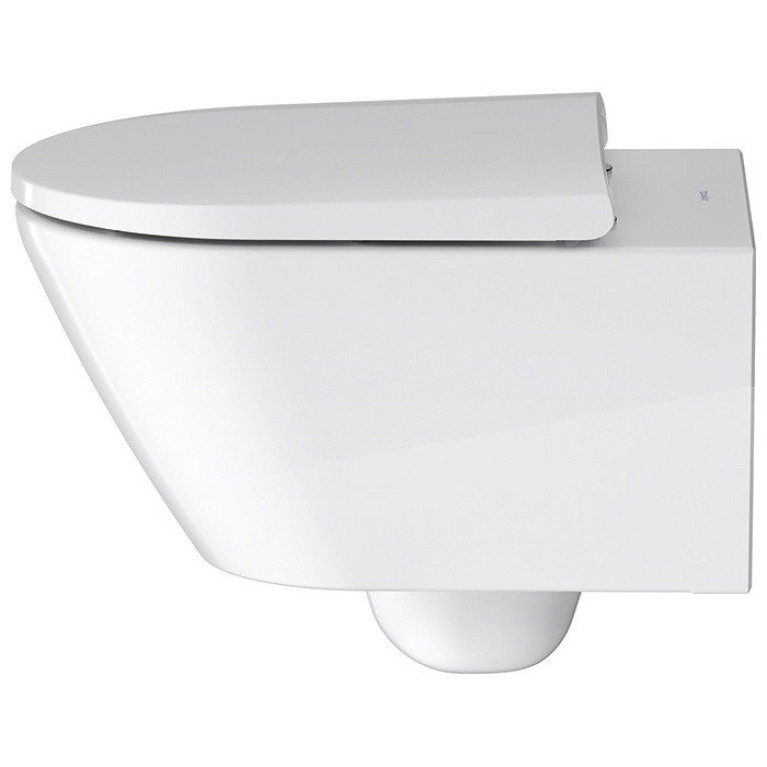 Duravit D-Neo Унитаз подвесной 257709, 540x370 мм, безободковый, с сиденьем 002169 микролифт, цвет: белый (СПЕЦЦЕНА с нашего склада)
