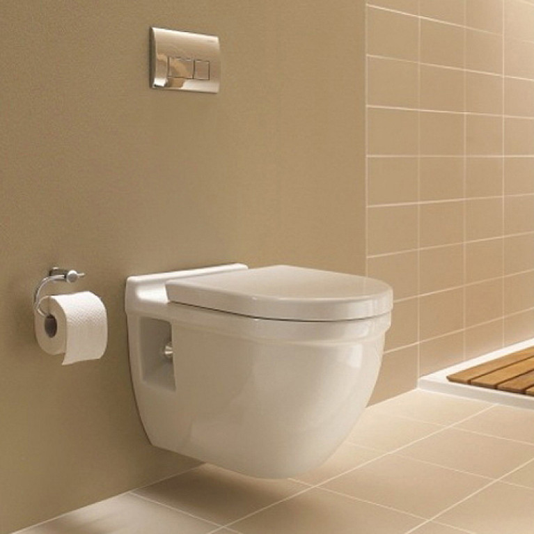 Duravit Starck 3 Комплект: унитаз подвесной  360х540 мм 220009 + сиденье с микролифтом: 006389 цвет: белый