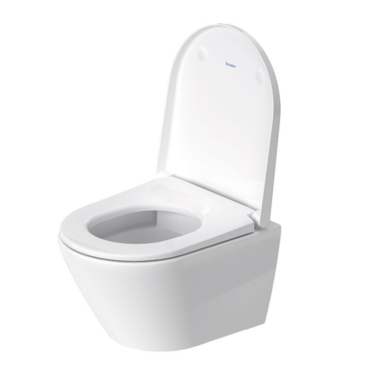 Duravit D-Neo Комплект: Унитаз подвесной 2588090000, укороченный в 370x480x400 mm, комплекте с сиденьем 0021690000 , цвет: белый (Спеццена)