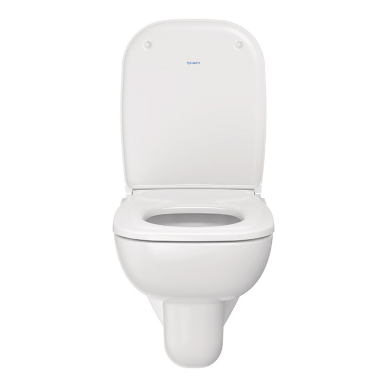 Duravit D-Code Унитаз подвесной 257009, 545х355 мм, безободковый, с сиденьем 006739 микролифт, цвет: белый (СПЕЦЦЕНА с нашего склада)