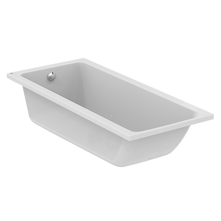 Ideal Standard Connect Air Ванна 180x80 см, встраиваемая, акрил, диаметр  слива 52 мм, без панелей, перелива, без ножек цвет: белый глянец