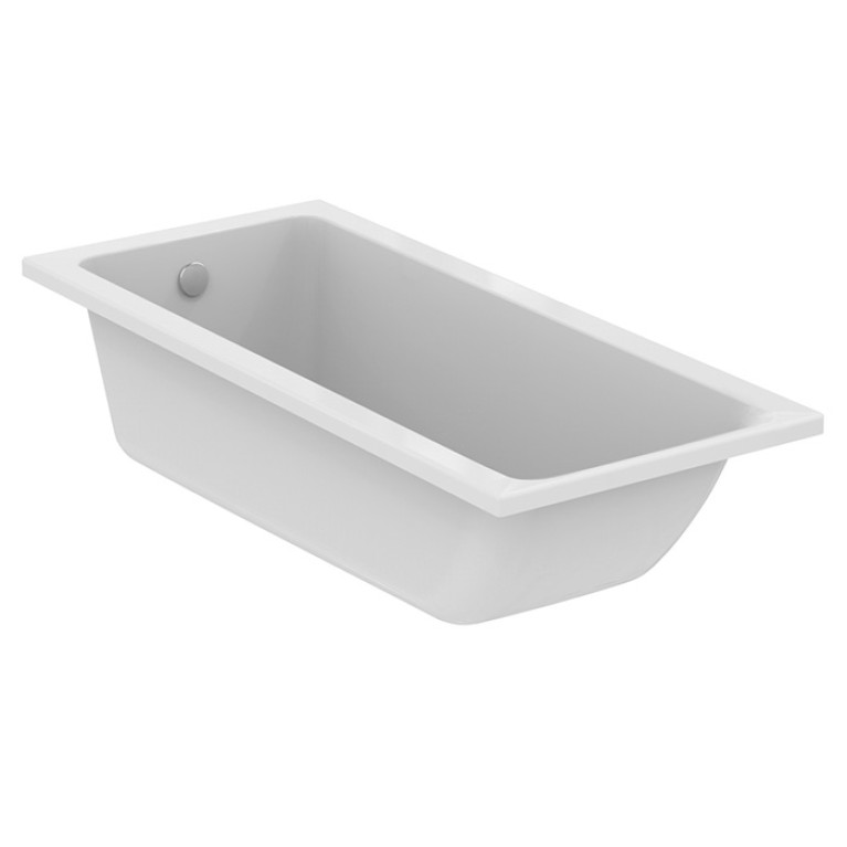 Ideal Standard Connect Air Ванна 170x75 см, встраиваемая, акрил, диаметр  слива 52 мм, без панелей, перелива, без ножек цвет: белый глянец