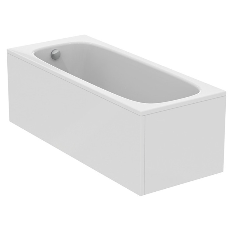 Ideal Standard i.life Ванна 170x70 см, встраиваемая, акрил, диаметр  слива 52 мм, без панелей, перелива, без ножек цвет: белый глянец