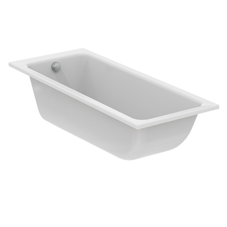 Ideal Standard Dolce Vita Ванна 170x70 см, встраиваемая, акрил, диаметр  слива 52 мм, без панелей, перелива, ножки в комплекте цвет: белый глянец