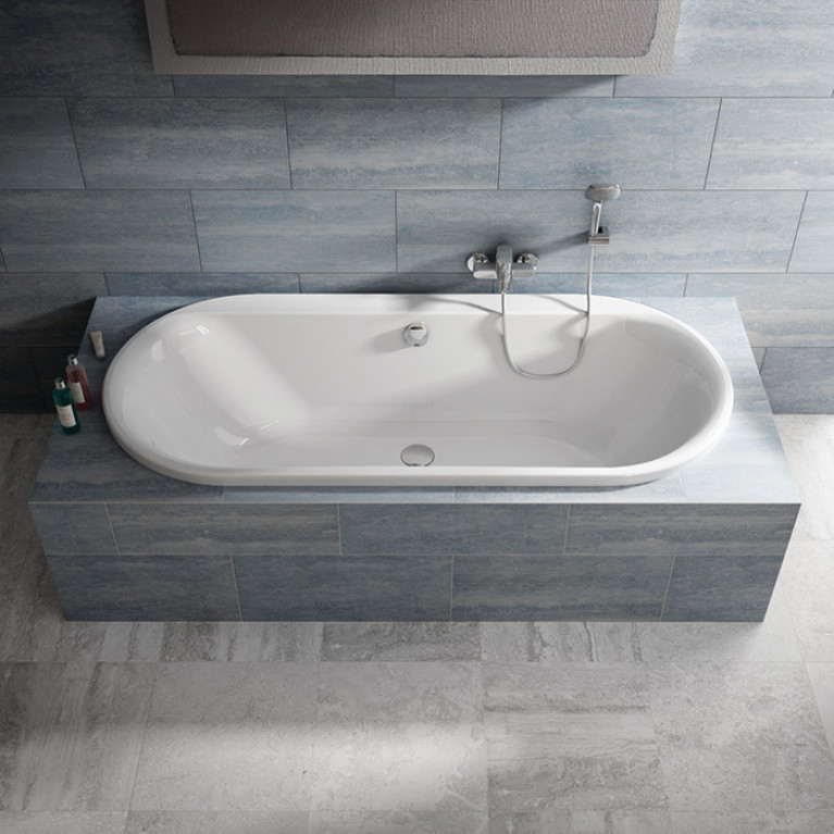 Ideal Standard Connect Air OVAL Ванна 180x80 см, встраиваемая, овал, акрил, диаметр слива 52 мм, без панелей, перелива, без ножек цвет: белый глянец