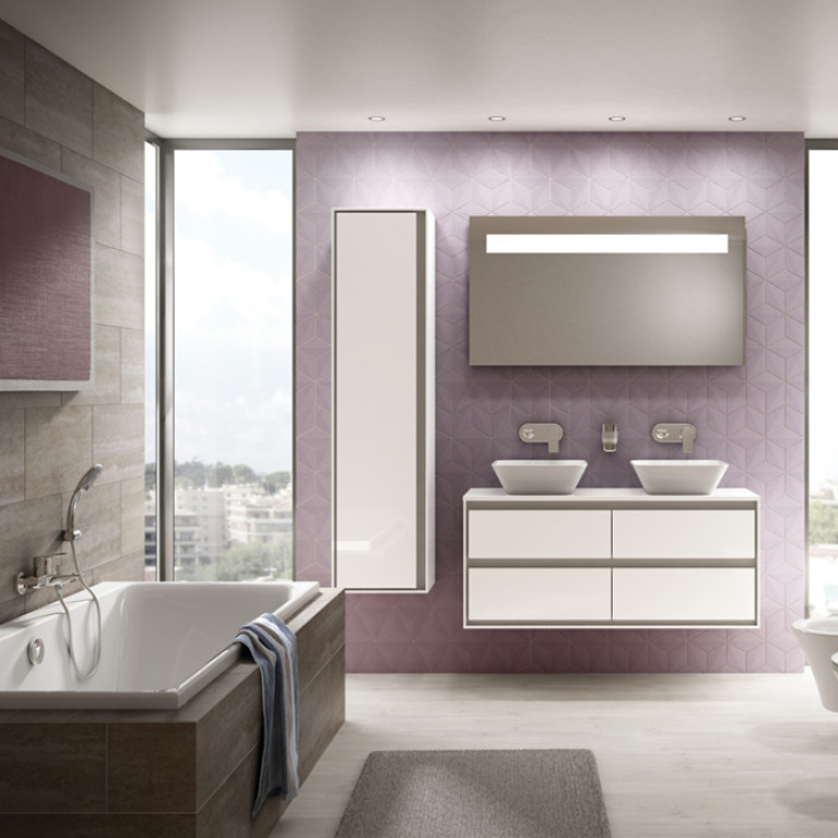 Ideal Standard Connect Air DUO Ванна 180x80 см, встраиваемая, акрил, диаметр  слива 52 мм, без панелей, перелива, без ножек цвет: белый глянец