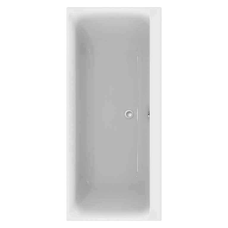 Ideal Standard Connect Air DUO Ванна 180x80 см, встраиваемая, акрил, диаметр  слива 52 мм, без панелей, перелива, без ножек цвет: белый глянец