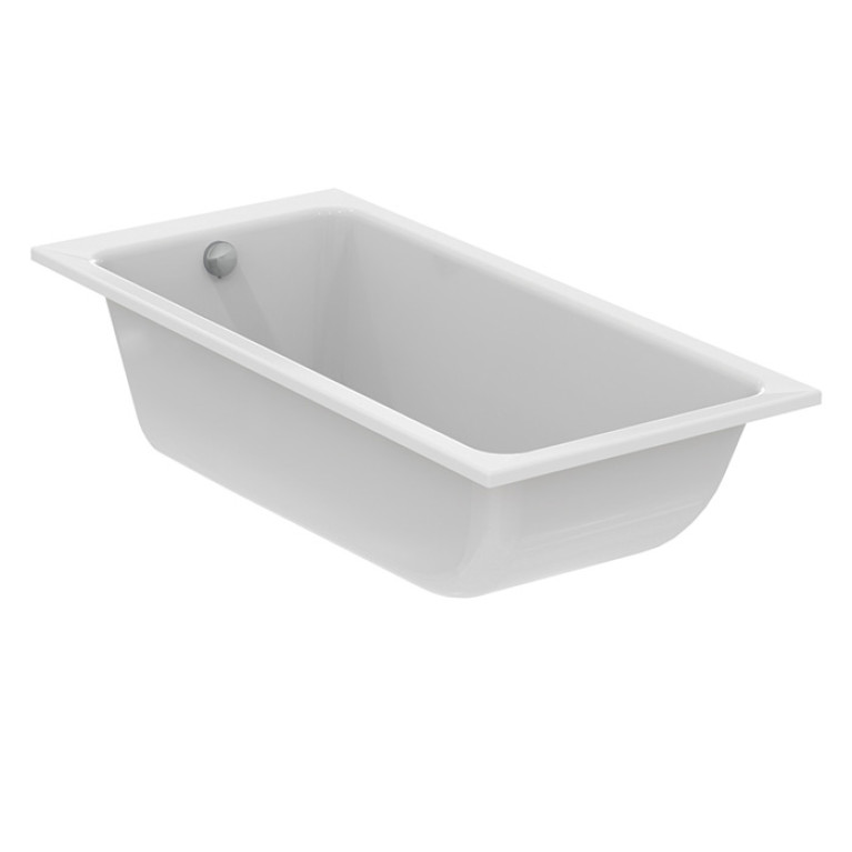 Ideal Standard Dolce Vita Ванна 170x80 см, встраиваемая, акрил, диаметр  слива 52 мм, без панелей, перелива, ножки в комплекте цвет: белый глянец