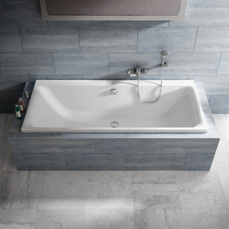 Ideal Standard Connect Air DUO Ванна 180x80 см, встраиваемая, акрил, диаметр  слива 52 мм, без панелей, перелива, без ножек цвет: белый глянец