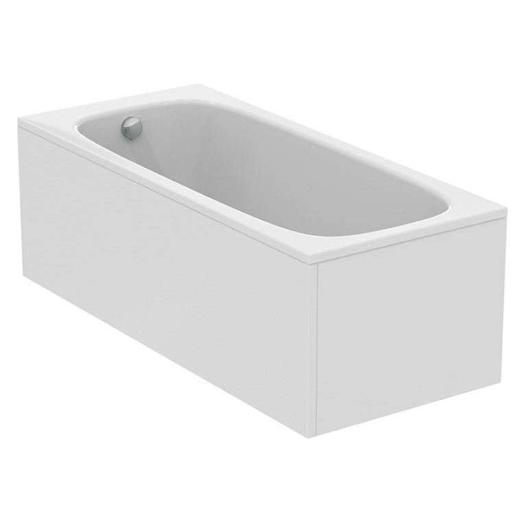 Ideal Standard i.life Ванна 170x75 см, встраиваемая, акрил, диаметр  слива 52 мм, без панелей, перелива, без ножек цвет: белый глянец
