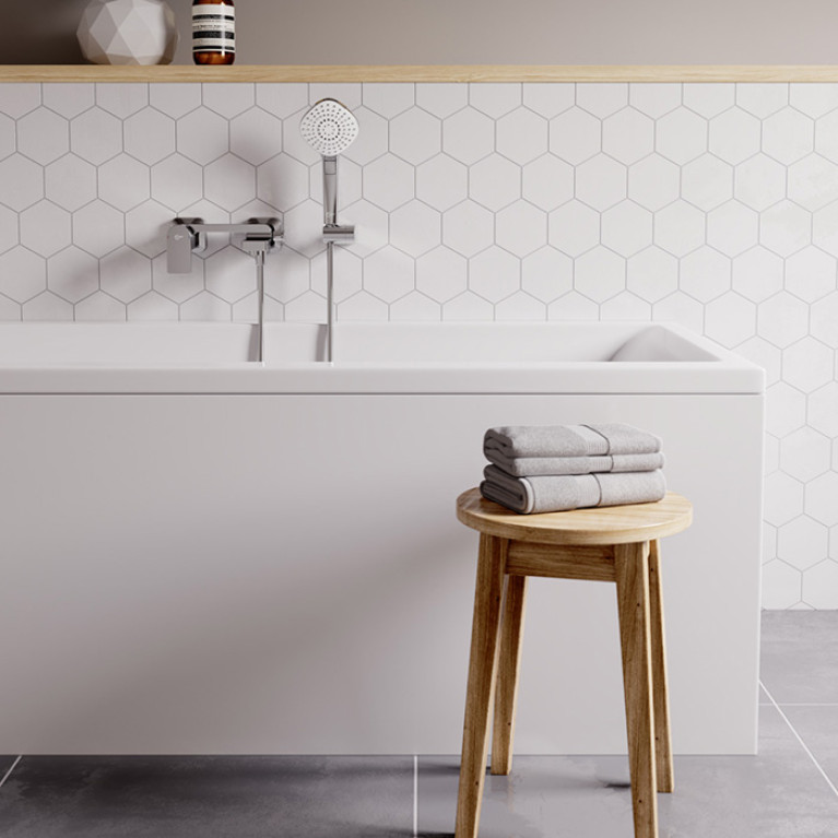 Ideal Standard Connect Air Ванна 170x75 см, встраиваемая, акрил, диаметр  слива 52 мм, без панелей, перелива, без ножек цвет: белый глянец