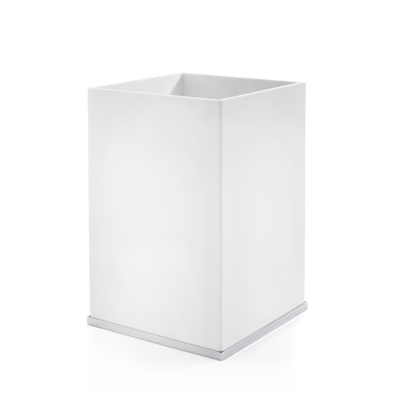 3SC Mood Deluxe White Ведро, без крышки, 20х30х20 см, цвет: белый матовый/хром (ПО ЗАПРОСУ)