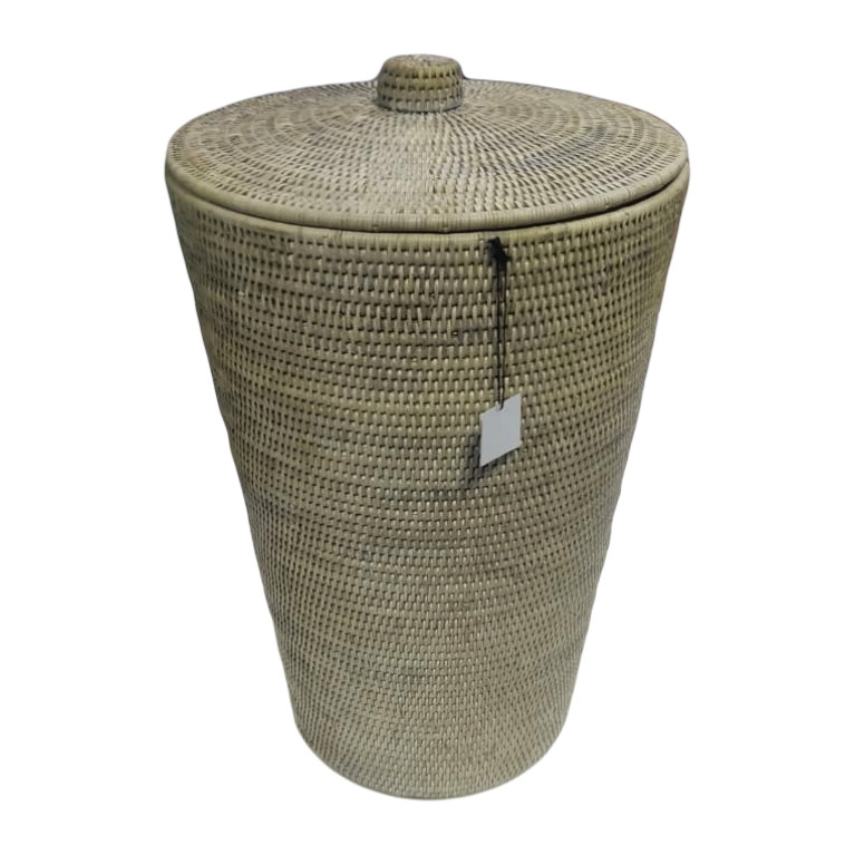 Decor Walther Basket WB Корзина для белья 40x65см, с крышкой, цвет: ротанг светлый