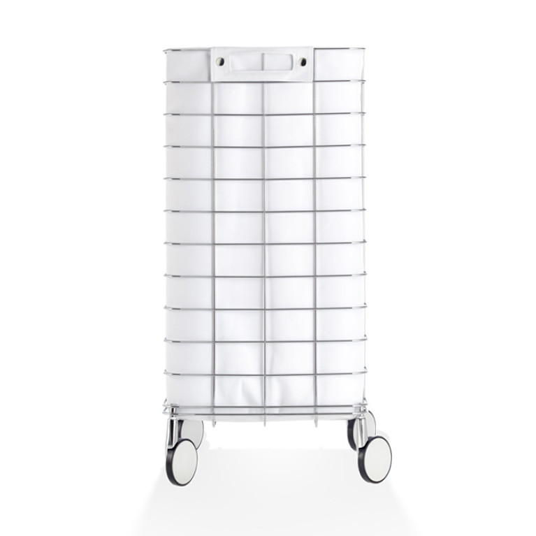 Decor Walther WR 1 Корзина для белья 35x35x75см, цвет: хром / белый