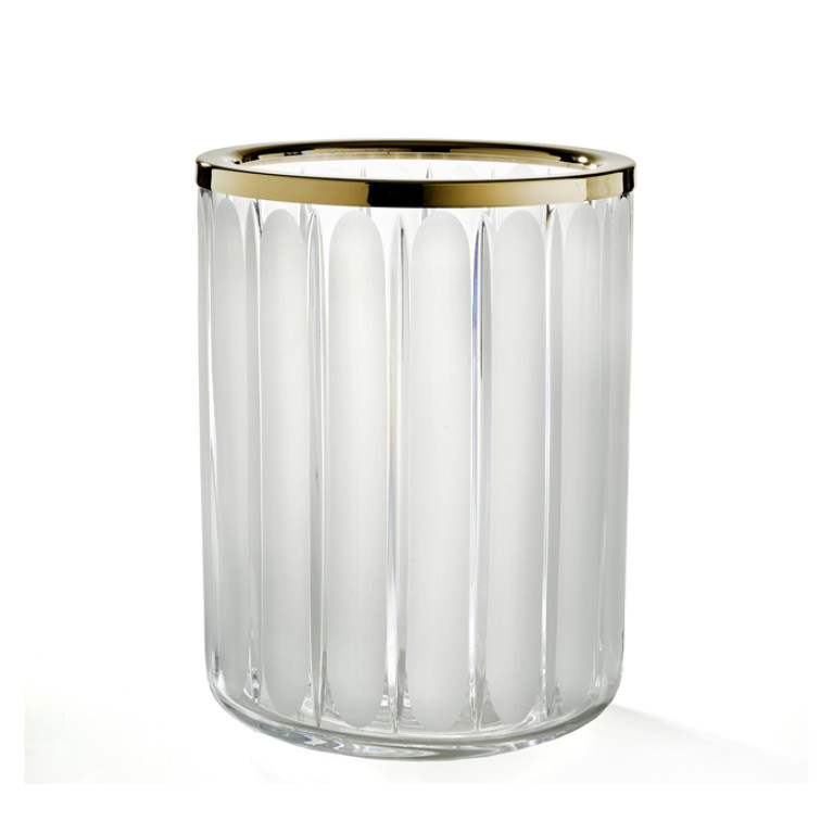 3SC MONTBLANC Ведро 20х20хh28см, цвет: прозрачный хрусталь/Polished Brass