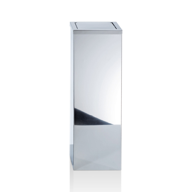 Decor Walther DW 1013 Корзина для бумаги 20x20x60см, с крышкой, цвет: сталь полированная