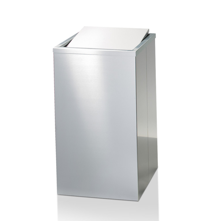 Decor Walther DW 215 Корзина для белья 32x32x58см, цвет: сталь матовая
