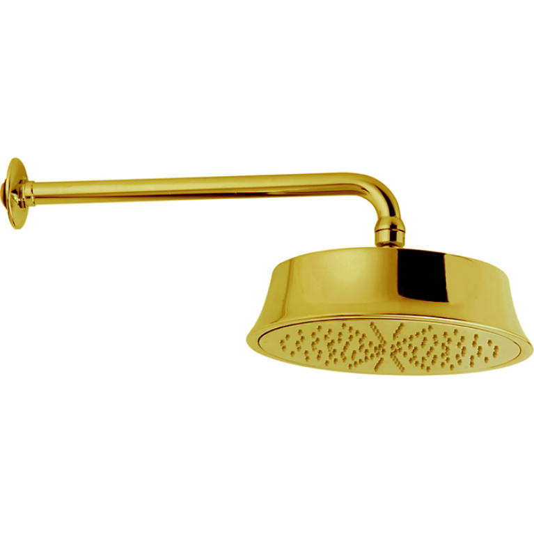 CISAL Shower Верхний душ D220 мм с настенным держателем L270 мм, цвет золото