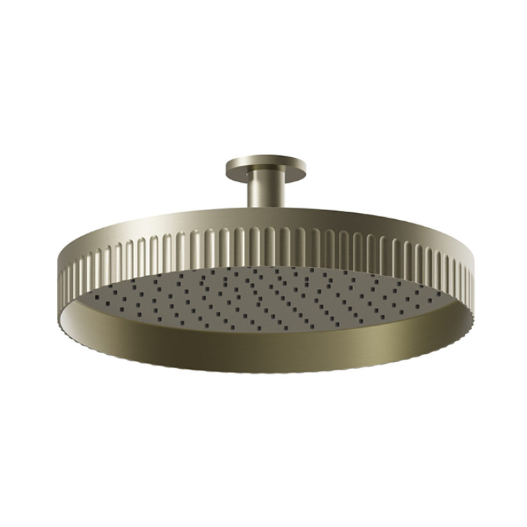 Newform Ionika wellness Верхний душ, потолочный монтаж   &Oslash; 400мм , цвет: PVD brushed pale gold