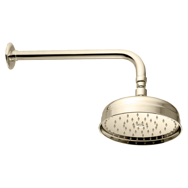 Nicolazzi Doccia Верхний душ &Oslash; 200 мм., в комплекте с настенным держателем, цвет Polished Nickel